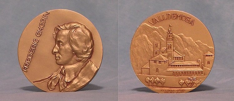 Chopin, Fréderic - Bronze Medallion.